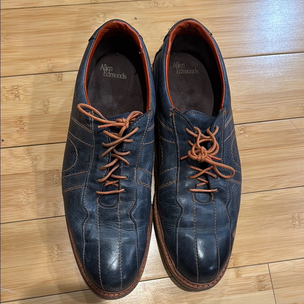 Allen Edmonds Men's Blue Leather Shoes